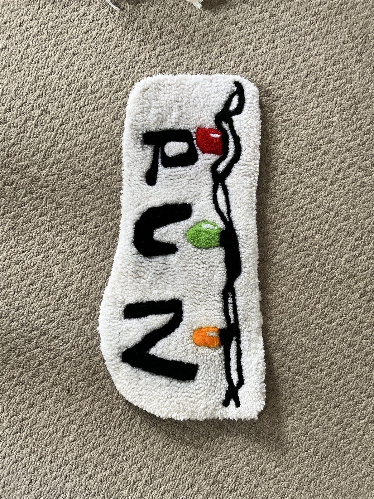 Lettering on white